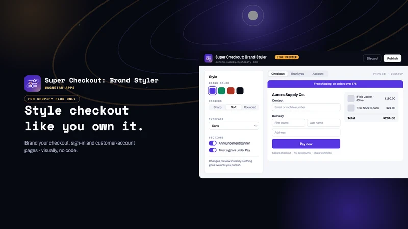 Super Checkout: Brand Styler