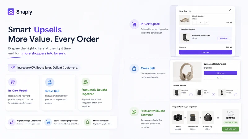 Snaply: Easy Bundle & Upsell