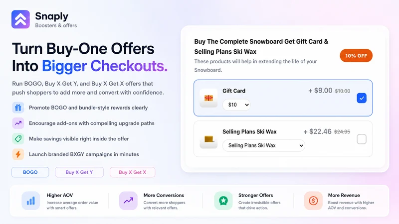 Snaply: Easy Bundle & Upsell