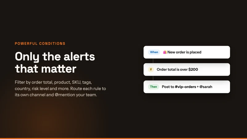 Scurix ‑ Slack Store Alerts