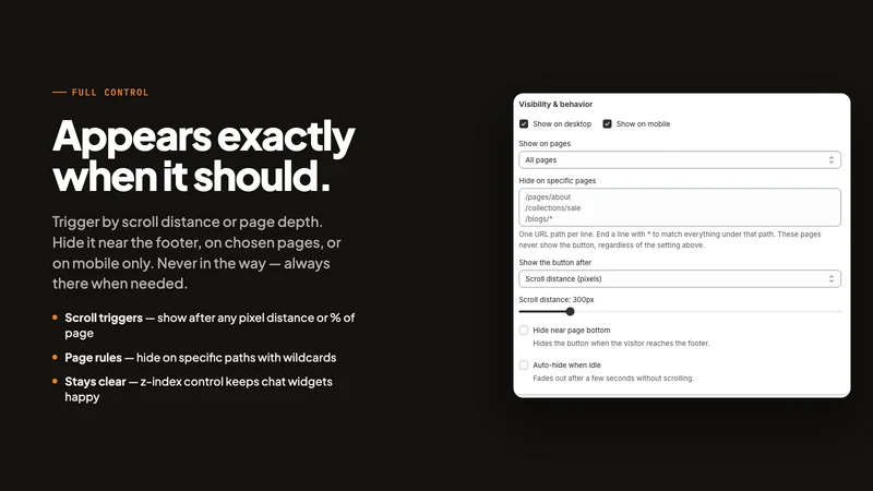 Scurix ‑ Scroll To Top Button