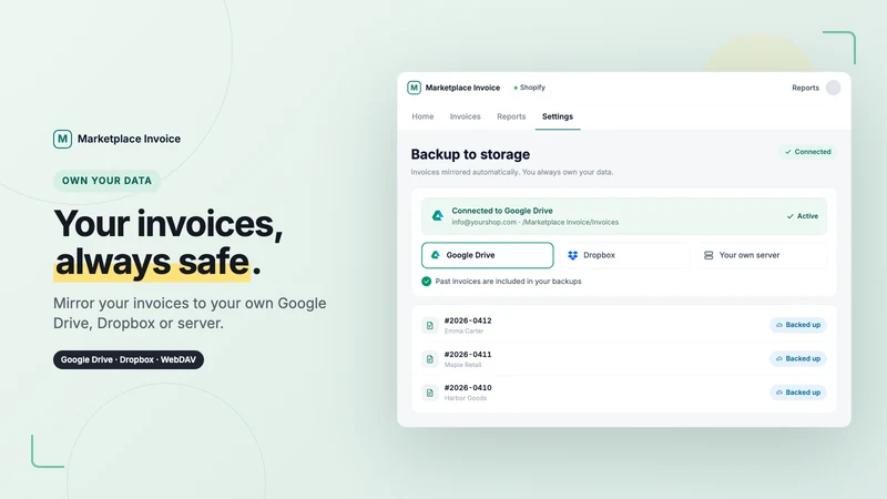 Marketplace Invoice
