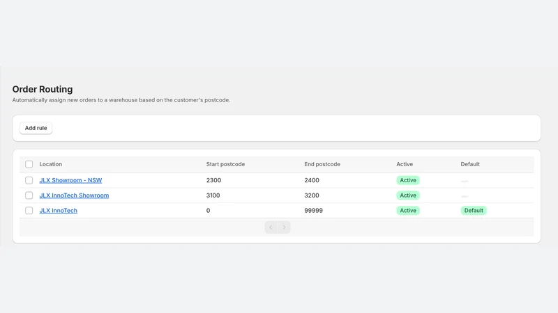 JLX Shipping Rates & Routing