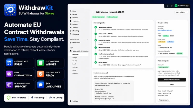 WithdrawKit ‑ EU Withdrawal