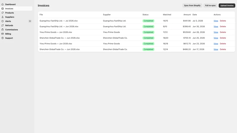 Supplier Trust — Invoice Audit