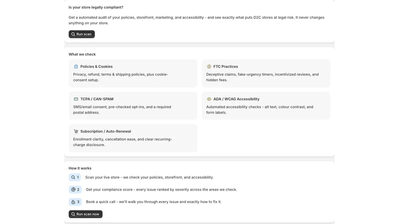 StoreHQ: Compliance Scanner