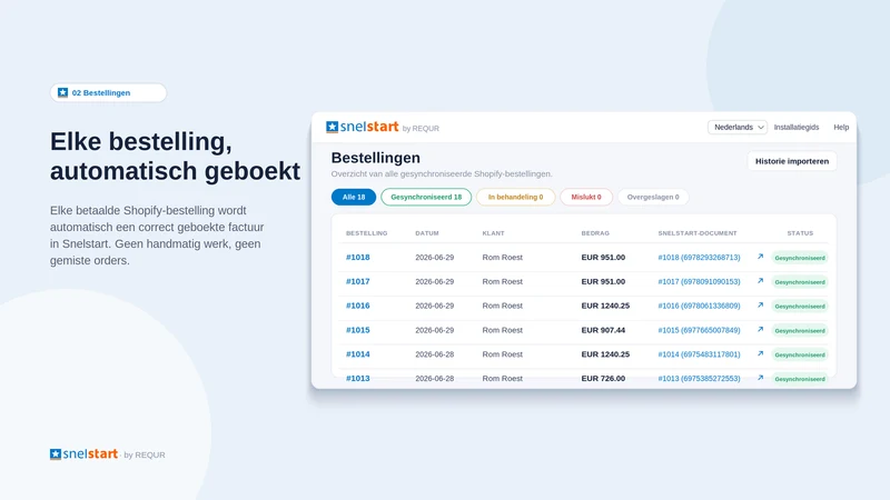 Snelstart bookkeeping