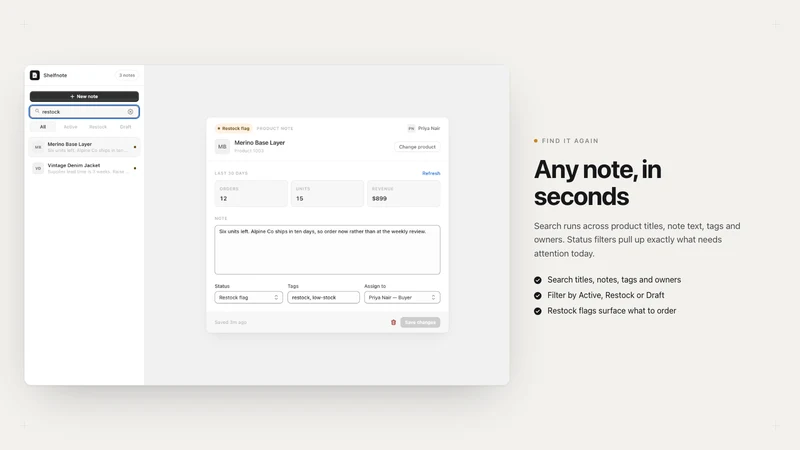 Shelfnote