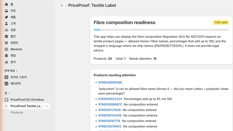 EU Textile Fibre Labels