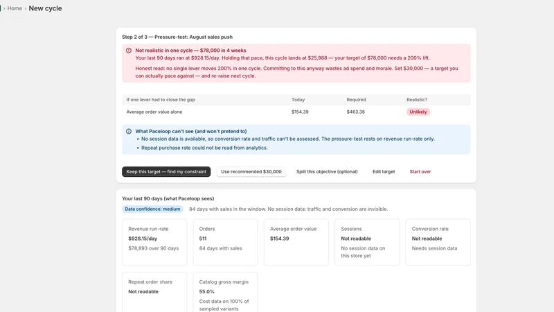 Paceloop: Free Store Audit
