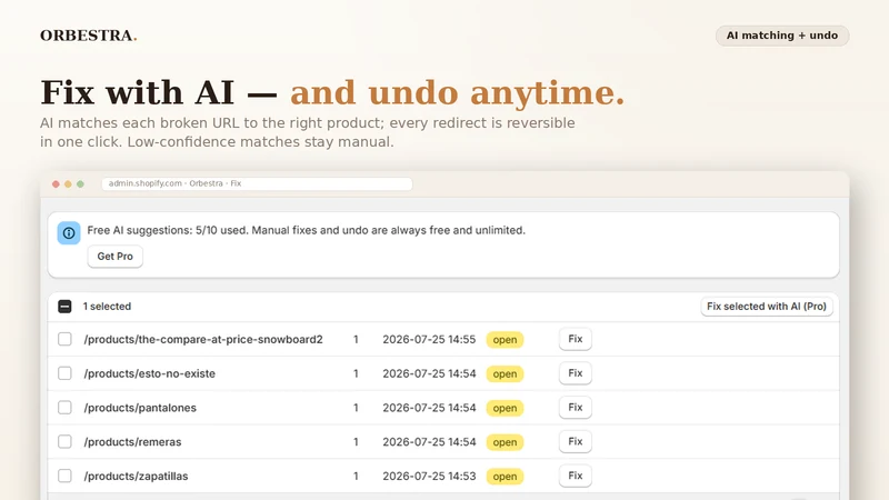Orbestra: 404 & Redirects