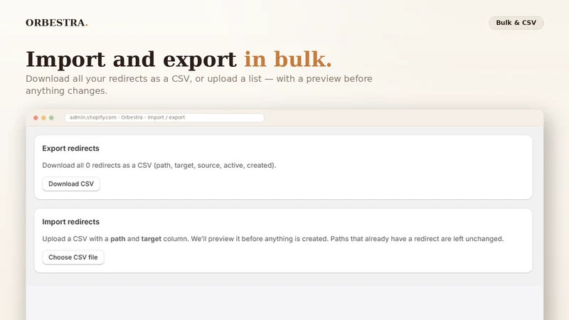 Orbestra: 404 & Redirects