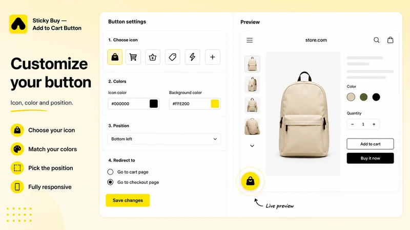 Madgic Sticky Add To Cart
