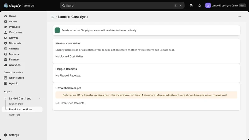 LandedCostSync