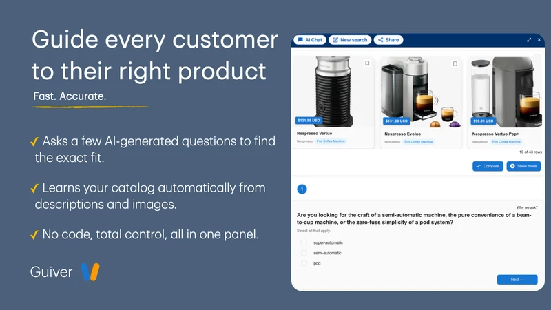 Guiver ‑ AI Search & Discovery