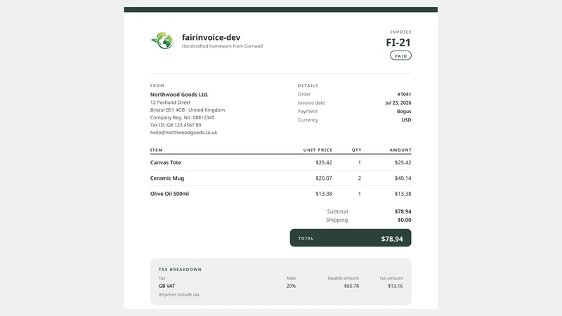 FairInvoice