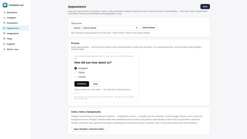 Customer Luv Surveys