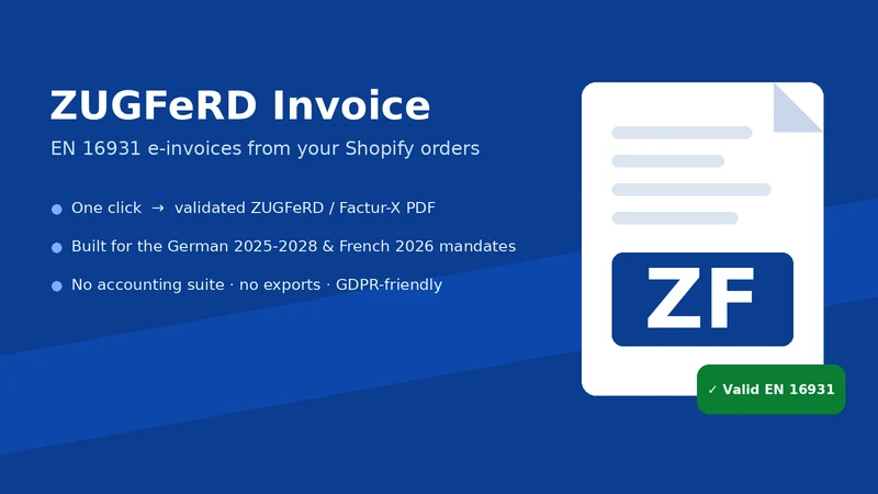 ZUGFeRD Invoice