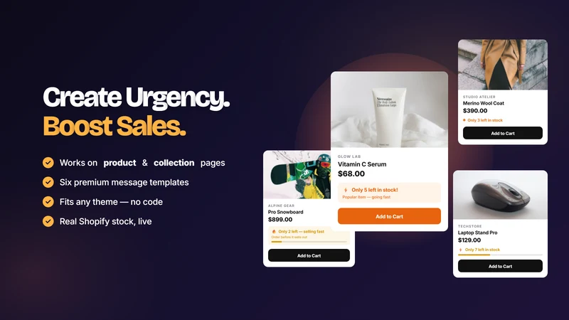 Urgency Stock Counter ‑ OCS