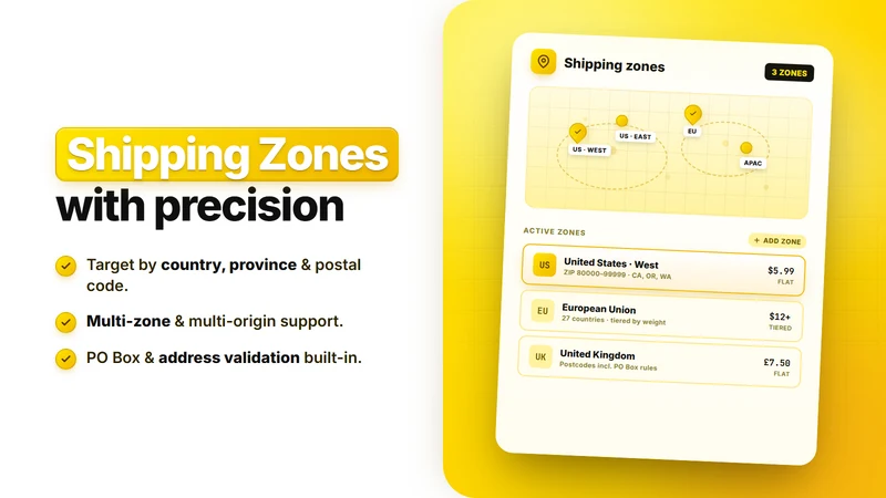 SMART Shipping Rates & Rules