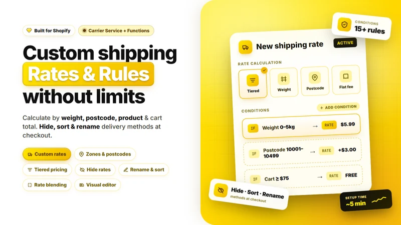 SMART Shipping Rates & Rules