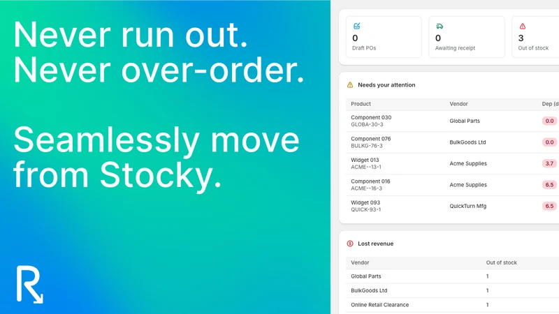Restock:ize Inventory + POs