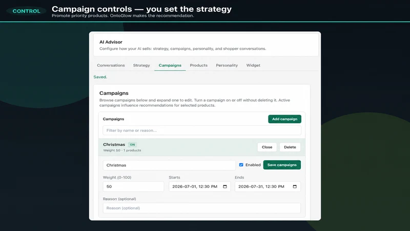 OntoGlow – AI Sales Advisor