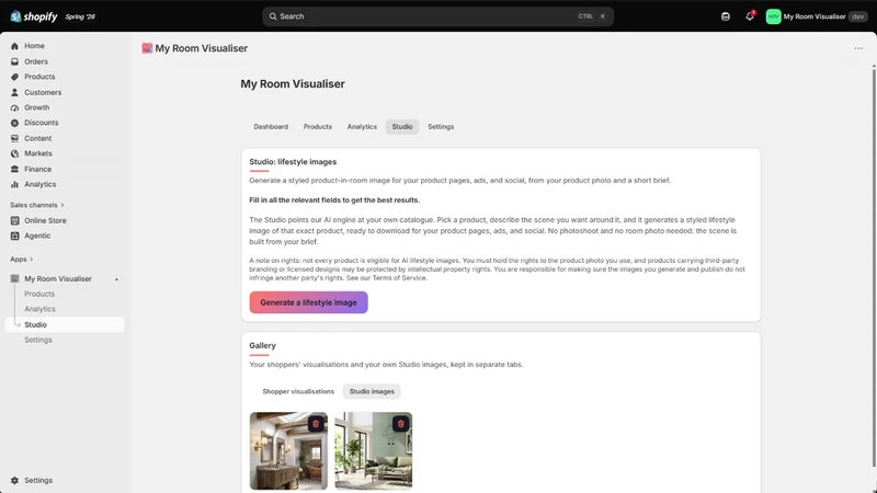My Room Visualiser