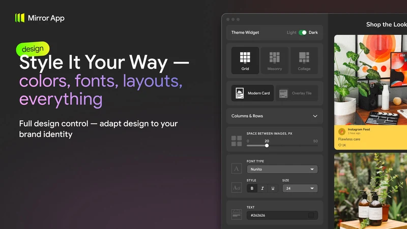 Mirror App — Instagram Feed
