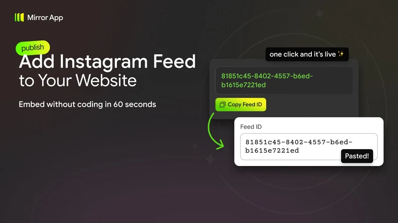 Mirror App — Instagram Feed
