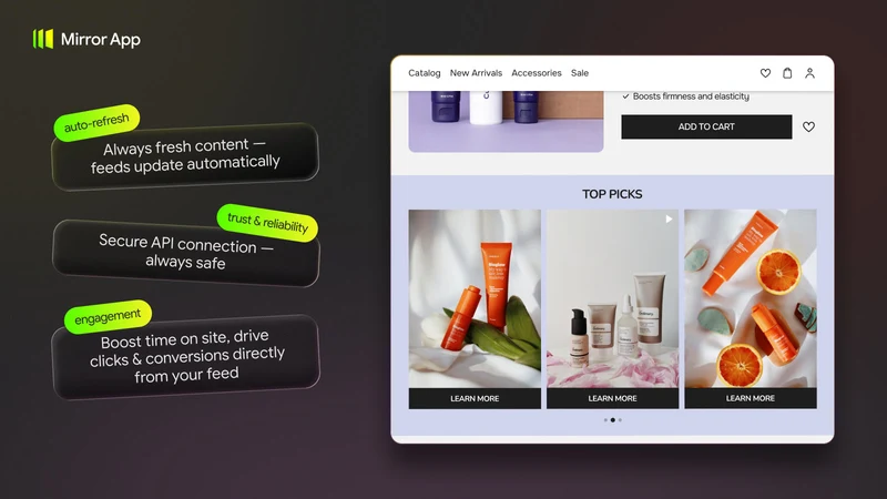 Mirror App — Instagram Feed