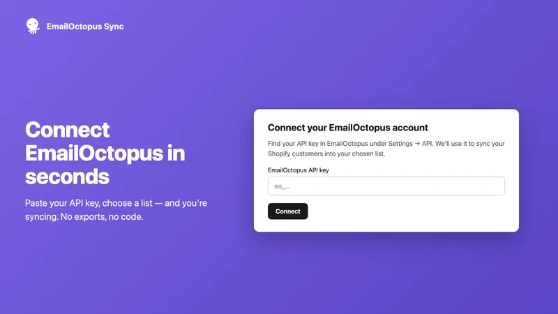 Customer Sync for EmailOctopus