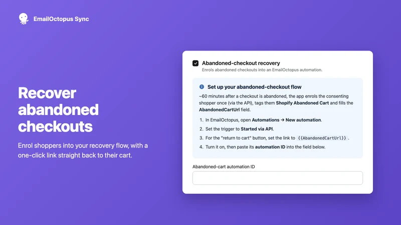 Customer Sync for EmailOctopus