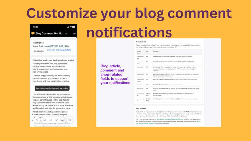 Blog Comments Notification