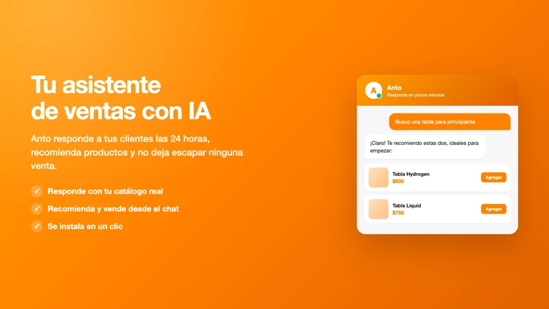 Anto ‑ Chatbot IA de Ventas