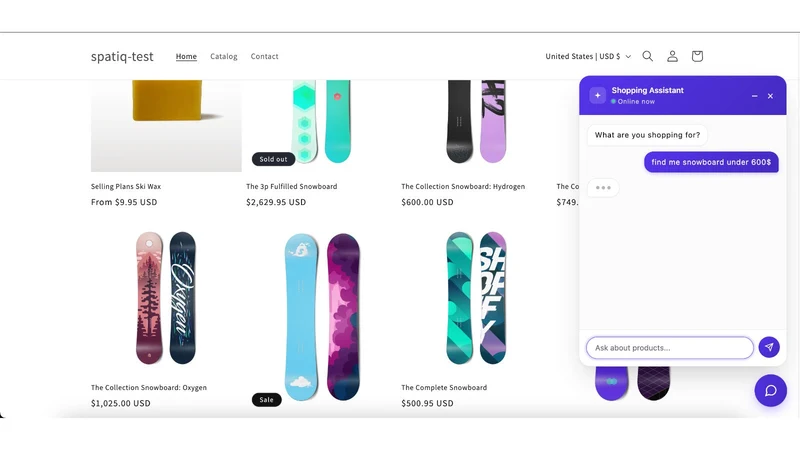 Spatiq Shopping Assistant