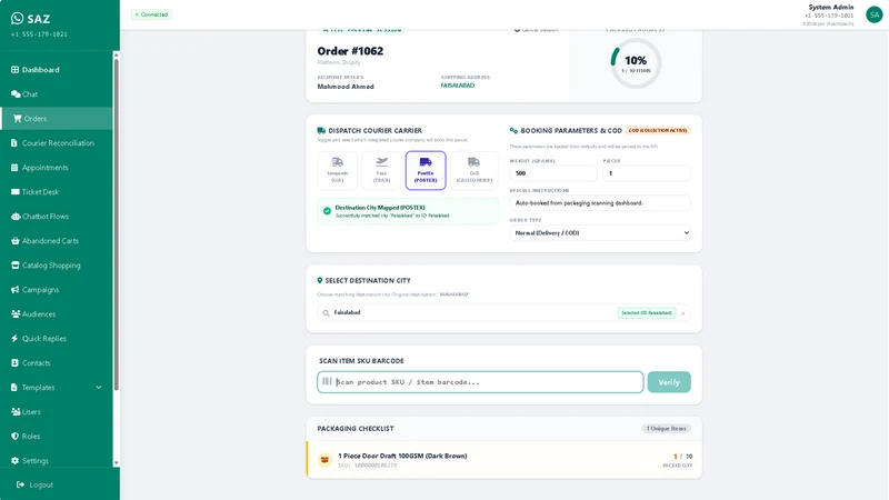 Sazsol: WhatsApp Engine