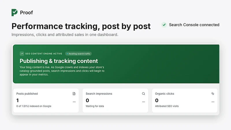 Proof: AI Blog /SEO/AEO Writer