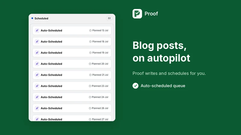 Proof: AI Blog /SEO/AEO Writer