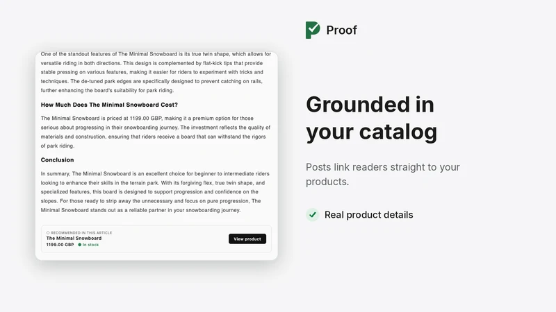 Proof: AI Blog /SEO/AEO Writer