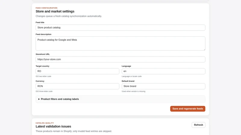 PixQuality Product Feed