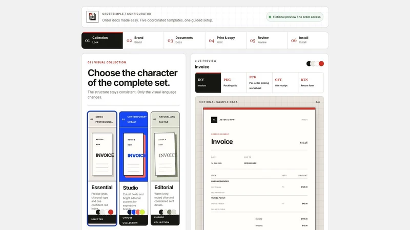 OrderSimple – Branded Docs