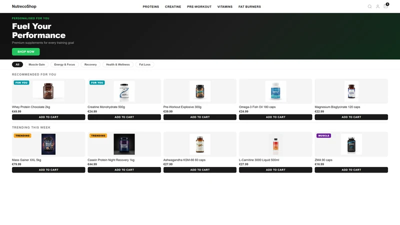 NutrecoAI Recommendations