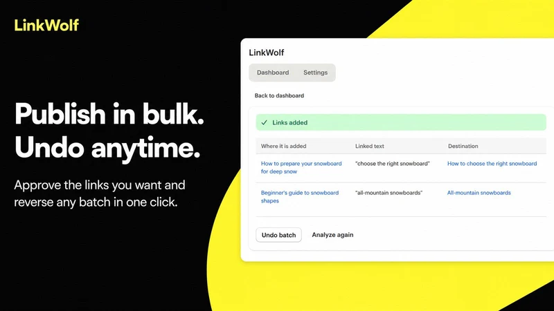 LinkWolf: AI Internal Linking