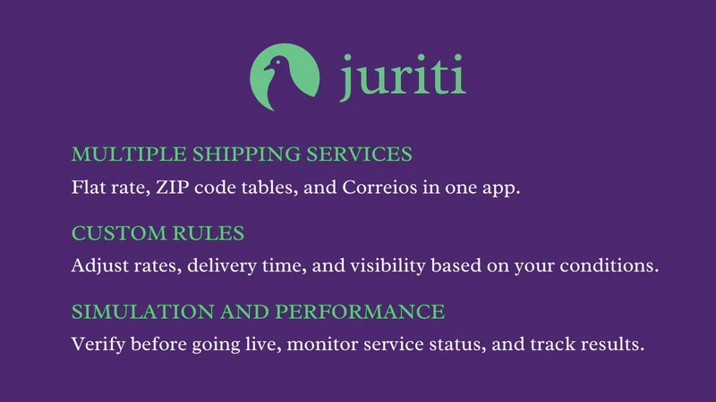 Juriti Shipping Rates