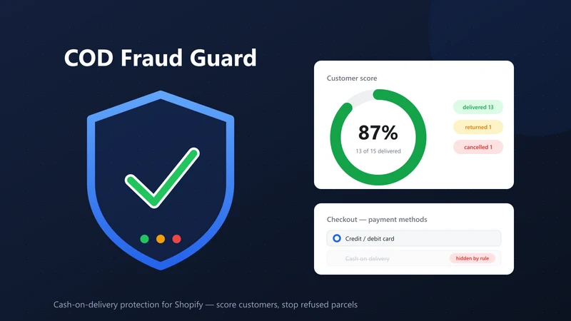 COD Fraud Guard ‑ COD Rules
