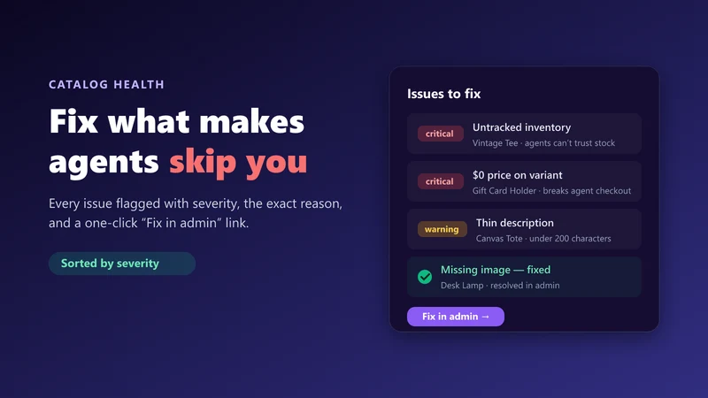 Agent Ready ‑ Product Data Fix