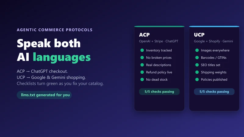 Agent Ready ‑ Product Data Fix