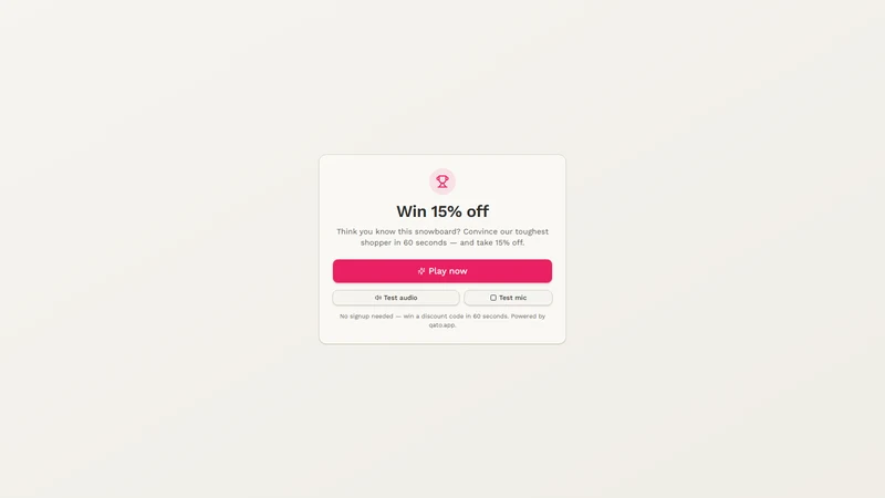 Qato ‑ Beat the Bot