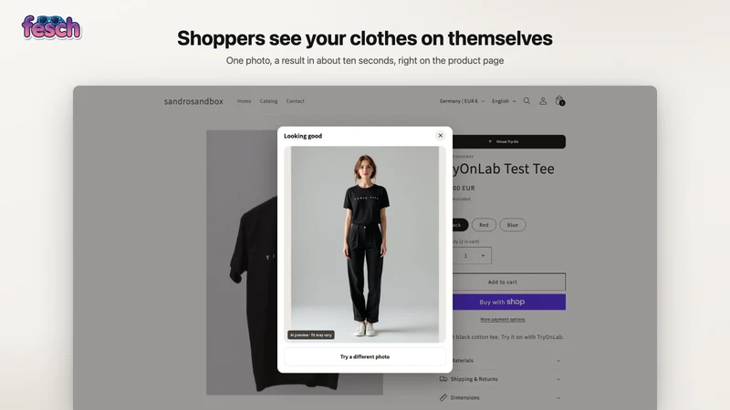 Fesch: AI Virtual Try On